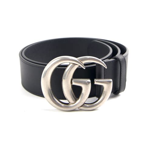 black gg gucci belt|Gucci gg belt silver buckle.